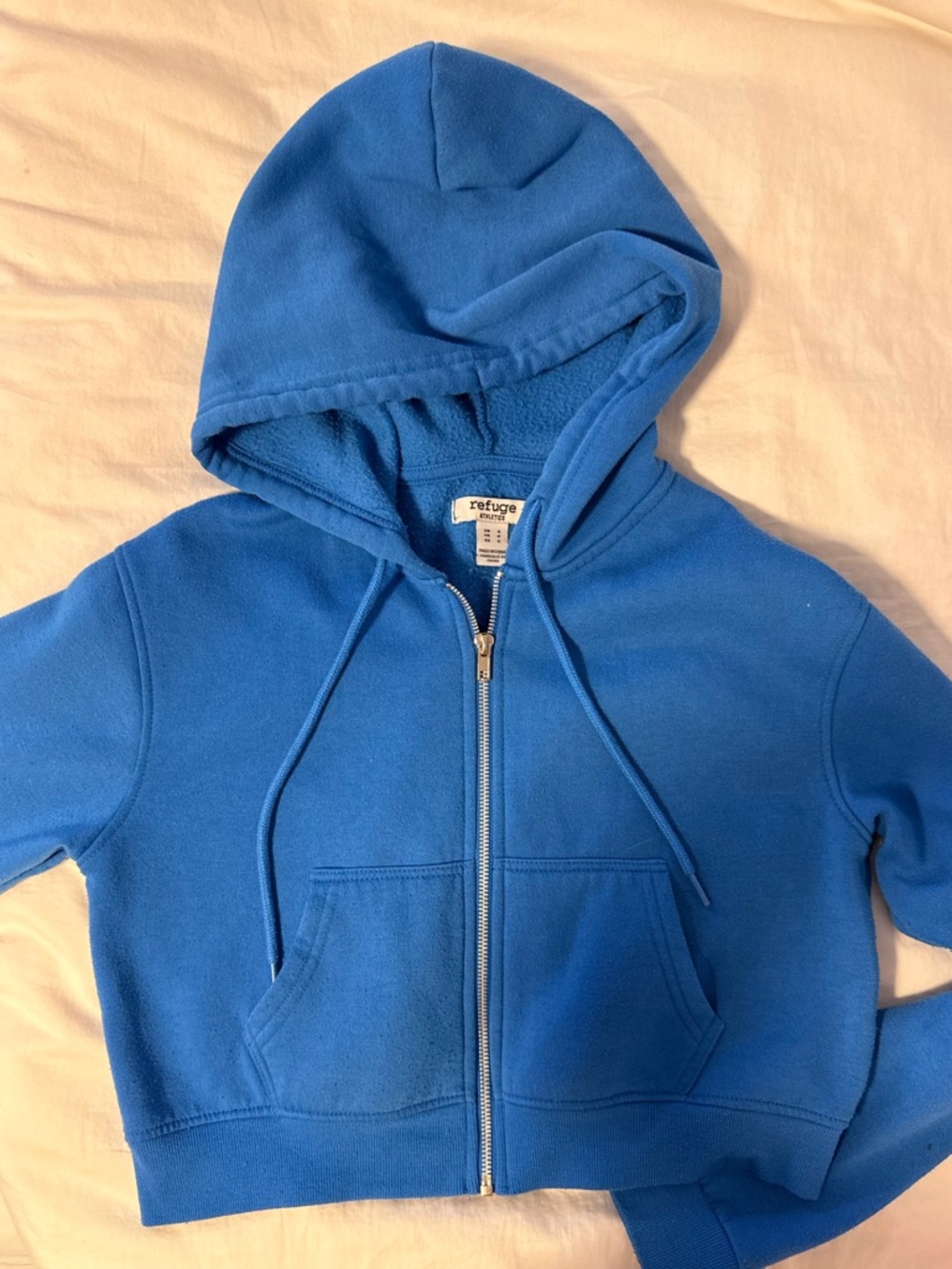 Refuge - Jazz Blue Zip Up - NWOT